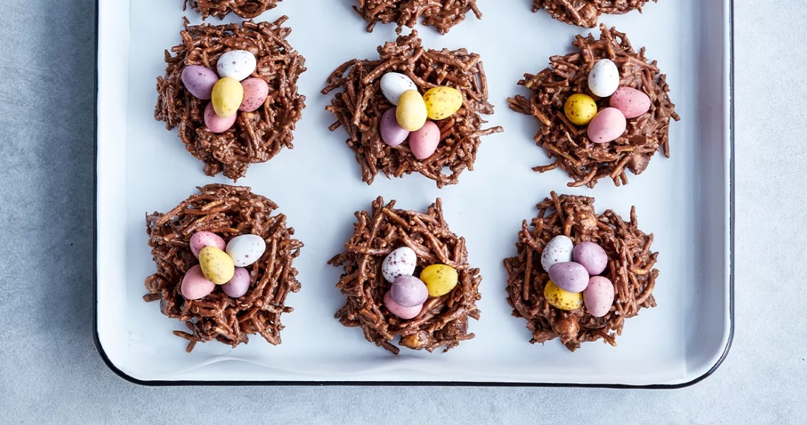 Easter Choc-Hazelnut Nests