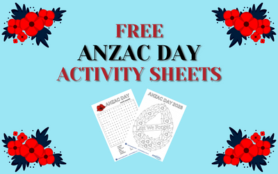 ANZAC Activity sheets